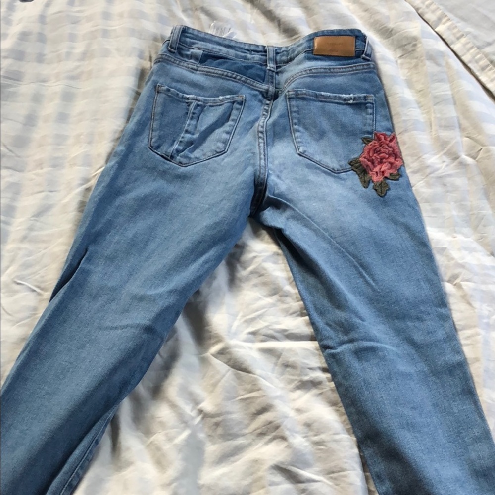 Zara patched jeans